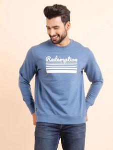 Sweat-shirt manches longues imprimé Loopknit pour homme Style décontracté confortable et durable pour toutes les saisons pour l'hiver ODM Supply - Product Image 2