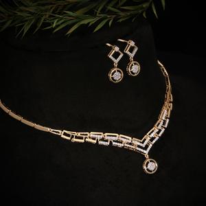 สร้อยคอทอง 14KT ประดับเพชรแล็บหรูหรา พร้อมใบรับรอง IGI สร้อยคอสั่งทำพิเศษสำหรับงานหมั้น งานแต่งงาน งานวันเกิด ของขวัญ - Product Image 2