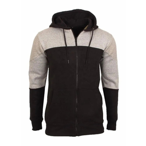Sweats à capuche d'hiver personnalisés pour hommes 100% coton de haute qualité avec tissu tricoté teint uni respirant et à séchage rapide - Product Image 5