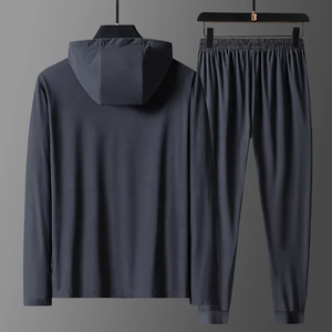 Ensemble de survêtement pour homme en molleton technique respirant 100% coton 2024, vente en gros, jogging, survêtement avec capuche, fonctionnalité de maternité, hiver - Product Image 3