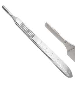 Manche de scalpel professionnel de qualité supérieure avec numéros, non magnétique, en acier inoxydable de qualité médicale, fabriqué par Life Care Instruments - Product Image 1