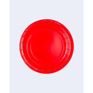 Platos de Papel Rojos para Fiestas de 17 cm, Platos Desechables para Uso en Fiestas - Product Image 1