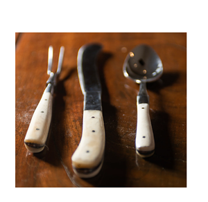 Recién llegados, juego de cubiertos para el hogar, cuchillo de mantequilla con mango de hueso/tenedor/cuchara, 7 piezas, accesorio PARA CENA DE BODA y vajilla - Product Image 5