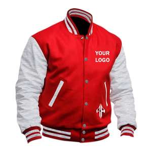 Chaqueta de invierno con logotipo personalizado más vendida Chaqueta universitaria con cuello acanalado transpirable de poliéster 100% de ATLANTIC - Product Image 2