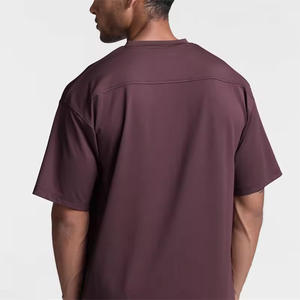 T-shirt unisexe 100% coton respirant, séchage rapide, anti-plis, col rond, 150 grammes, poids lourd, avec broderie personnalisée pour hommes - Product Image 5