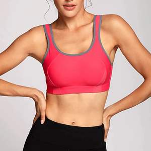 Soutien-gorge de sport pour femmes Running Fitness Training Yoga Bra Yoga Gym Workouts Crisscross Back Sports Bra - Product Image 4