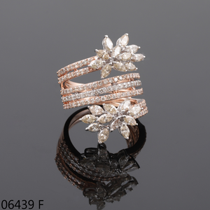 Anillo de Compromiso con Diamante Cultivado en Laboratorio D'VINS JEWELS, Oro Sólido de 14K, Chapado en Oro Rosa, Corte Brillante Redondo, Regalo para Mujer, Boda, Fiesta - Product Image 5