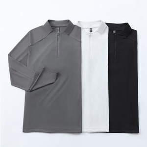 เสื้อกีฬาแขนยาวมีซิป XS-3XL แฟชั่นสำหรับผู้ชายเสื้อใส่เล่นฟุตบอลแขนยาวติดโลโก้แบบกำหนดเอง - Product Image 4