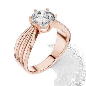 Bague de fiançailles en diamant de laboratoire rond de 1,25 carat, clarté VVS-VS EF, options or 18 carats et argent, diamant de laboratoire et moissanite éthiques - Product Image 6