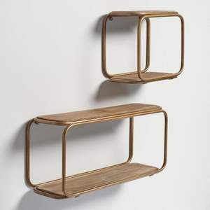 Fabrication OEM d'étagères murales uniques en fer pour un design d'intérieur de créateur, ajoutant une fonction de rangement murale distinctive. - Product Image 1