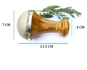 Masseur facial infrarouge en bois Kansa fait main, écologique et de qualité supérieure, pour application sur le visage - Product Image 3