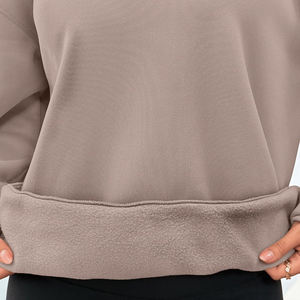 Nouveaux sweats à capuche pour femmes tendance et personnalisés, épaules tombantes, surdimensionnés, de haute qualité, col rond, pulls à capuche pour femmes - Product Image 6