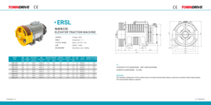 Moteur sans engrenage Torin GTW9S, moteur sans engrenage pour ascenseur, petit moteur de <span class=keywords><strong>traction</strong></span> pour ascenseur - Product Image 4