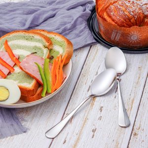 Vente directe d'usine en gros en vrac en acier inoxydable à long manche ensemble de vaisselle Portable argenterie cuillères outils - Product Image 3