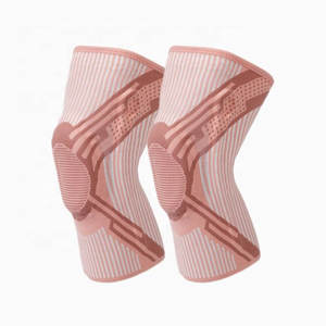 Genouillères en néoprène, antidérapantes, légères, respirantes, structure flexible, design uni, ajustement facile, protection pour la musculation - Product Image 1