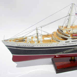 SS CRISTOROFO COLOMBO Artisanat Modèle En Bois Bateau Haute Qualité Décor Nautique Vietnam Fait Nouveauté Cadeau - Product Image 4