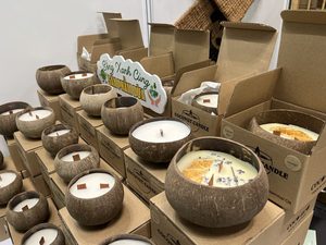 <b>INSECT</b> <b>REPELLENT</b> CANDLES SIZE 300GRAM COCONUT WAX IN VIETNAM/ SUPPLIER OF NATURAL COCONUT WAX CANDLE FROM NATURAL ESSENTIAL OIL - Product Image 6