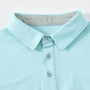 100% algodón liso en blanco personalizado hombres manga larga Polo cuello redondo manga larga Polo camisa de alta calidad - Product Image 4