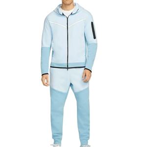 Conjunto de chándal con cremallera para hombre Sudadera con capucha y pantalón de chándal - Product Image 1