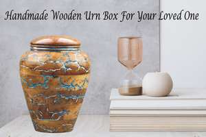 Lichtenberg Figura Urna Resina y Mango Madera Cremación Urna Humano Adulto Grande Urna Funeraria para Adultos hasta 200 Lbs - Product Image 4