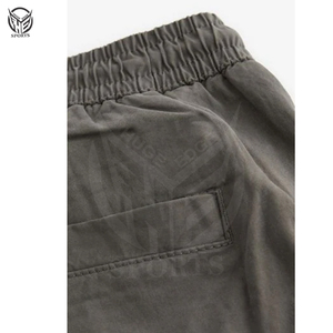 Vente en gros de shorts cargo pour hommes taille élastique Streetwear 100% coton toile coupe-vent séchage rapide respirant été - Product Image 3