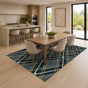<b>RUGS</b> DEPOT LXDP-0110 Wholesale <b>Charcoal</b> <b>Grey</b> Contemporary Geometric Digital Printed Machine Washable Chenille Area <b>Rug</b> Non Slip - Product Image 4