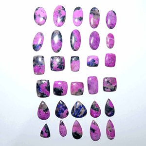 Cabujón de tamaño libre de piedras preciosas de cuarzo de calcita de cobalto Natural de alta calidad para fabricación de joyería fina-Lote al por mayor - Product Image 5