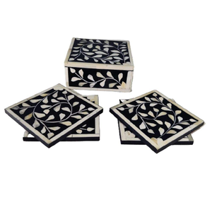 High Quality Handmade Durable Bone Inlay Animal Style Coaster for Home Hotel Office Table <b>Tea</b> Table Use - Product Image 5