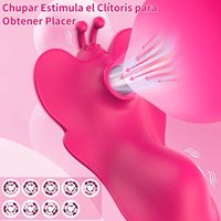 App-gesteuerte Vibrierende Unterwäsche Tragbarer Klitoris-Massager für Frauen Schmetterlingsförmiger Slip-Vibrator mit Saugfunktion Erotikspielzeug für Erwachsene