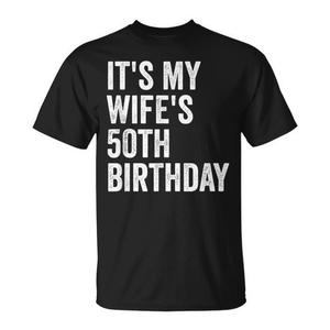 Buon 50° compleanno, è il giorno speciale della mia moglie - T-shirt - Product Image 1