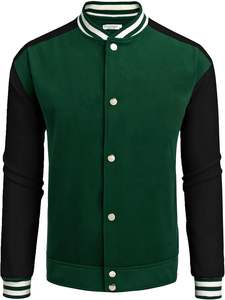 Vestes d'université de qualité supérieure avec corps en laine et manches en cuir, vestes Letterman OEM, vestes d'équipe de sport scolaire en gros - Product Image 6