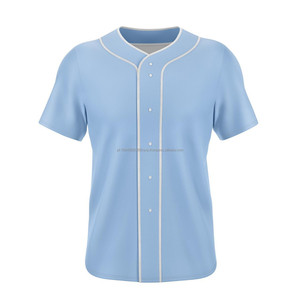 Custom Sublimation Printing <b>Men's</b> Team Uniforms Baseball Jersey Button Down Short Sleeve Sports T-<b>shirt</b> for <b>Men's</b> - Product Image 3