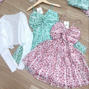 Conjunto de Tops cortos informales de 3 piezas para mujer, conjunto de embalaje personalizado lavable elástico, precio directo de fábrica, fabricante de Vietnam - Product Image 3