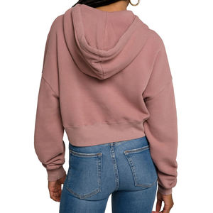 Sudadera con Capucha Corta de Invierno para Mujer, de Alta Calidad, Personalizada, con Forro, Transpirable, Ropa Deportiva ODM - Product Image 3