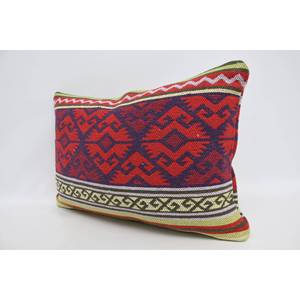 Almohada de lana Bohemia roja de 16x24 pulgadas, cojín con estampado Floral Vintage geométrico, portátil para uso en Sofá en la sala de estar - Product Image 4