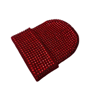 Nouvelle arrivée strass bonnets casquettes marque privée qualité supérieure vente chaude respirant logo personnalisé conception strass bonnet casquette - Product Image 5