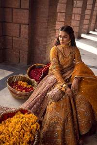 ชุดเดรสเจ้าสาวสำหรับงานแต่งงานของผู้หญิงชุดเดรสสำหรับเจ้าสาวชุดคลุมสีมัสตาร์ดไม่เหมือนใคร - Product Image 2