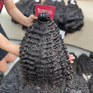 ผมมนุษย์มัดหยิกหลวมหนังกําพร้าบริสุทธิ์ดิบชิดการต่อผมคุณภาพดีที่สุดจากผู้ขายในเวียดนาม - Product Image 3