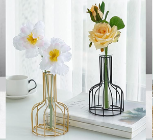 แจกันแก้วภาชนะเหล็กทรงศิลปะทำมือเป็นมิตรกับสิ่งแวดล้อม - Product Image 4