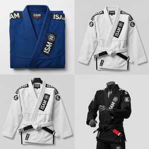 Equipo de Jiu Jitsu brasileño (BJJ) personalizado de excelente calidad que incluye Kimono Gi y equipo fabricado por ISAAM wears - Product Image 1