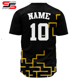 Maillot de baseball le plus vendu, personnalisable gratuitement, mode masculine, impression, séchage rapide, vêtements de baseball en gros, maillot de baseball - Product Image 4