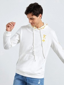 Solid Color Heavyweight Men's Thermal <b>Hoodie</b> <b>Oversized</b> Drop Shoulder Blank <b>Hoodie</b> for Printing High Quality Streetwear <b>Hoodie</b> - Product Image 3