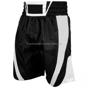 Shorts de boxe Muay Thai unisexes de haute qualité en gros, MMA, entraînement en salle de sport, 100% polyester respirant, sublimation personnalisée, 220g - Product Image 2