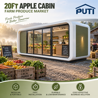 Suite Cabine Apple de 20 pieds en acier modulaire protégé contre la corrosion pour club de plage tropical et hôtel de plongée