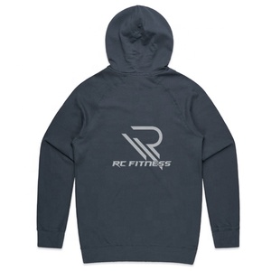 Sweat à capuche surdimensionné en molleton 100% coton pour homme avec logo brodé personnalisé, épaules tombantes, streetwear d'hiver - Product Image 2