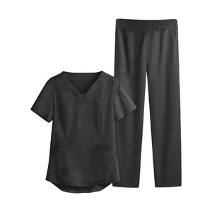 Travailleur de santé vêtements de travail unisexe gommage uniforme d'allaitement médical femmes haut uniforme vêtements en gros à manches courtes vêtements d'hôpital - Product Image 4