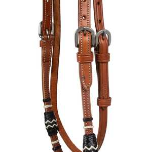 Cabestro Rawhide Bosal Futurity Knot y riendas Mecate hechos en India - Product Image 2