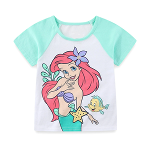 Servicio OEM Ropa para niñas Impreso 2 piezas Set Diseño personalizado O Cuello Manga corta Bebé Niños Niñas 2 piezas Set de BD - Product Image 2