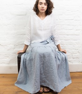 Falda Larga de Algodón con Volantes y Cintura Alta, Diseño Elegante y Personalizado para el Verano 2026, Ropa de Playa para Mujer, OEM - Product Image 2