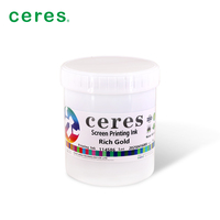 Sérigraphie à base de solvant UV Ceres de haute qualité, best-seller, pour PVC, papier, CD, DVD, avec une riche couleur or
